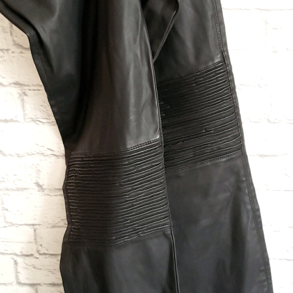 Faux leather moto pants - Picture 3 of 4